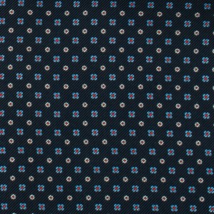 Navy blue ascot with a fine floral pattern FS1920a.jpg