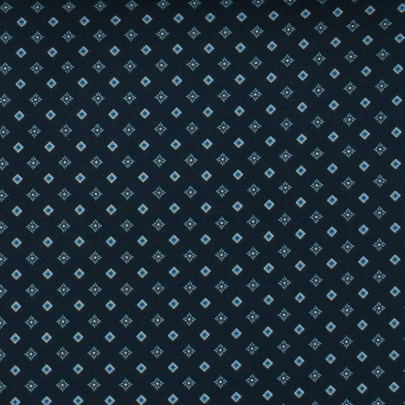 Navy blue ascot with a fine square pattern FS1923a.jpg