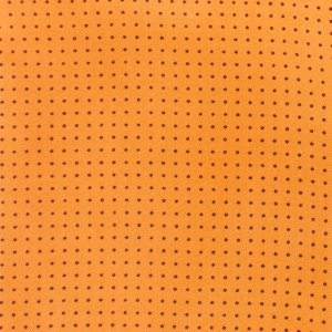 Orange cravat with tiny black dots