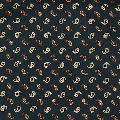 Black silk ascot with white and golden paisley pattern FS1836a.png