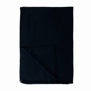 Dark navy blue large scarf