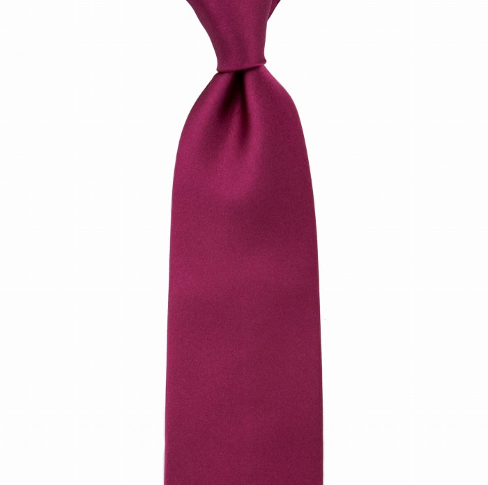 Magenta silk tie