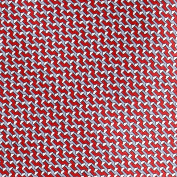 Red silk printed tie with a small pattern KST4035a.jpg
