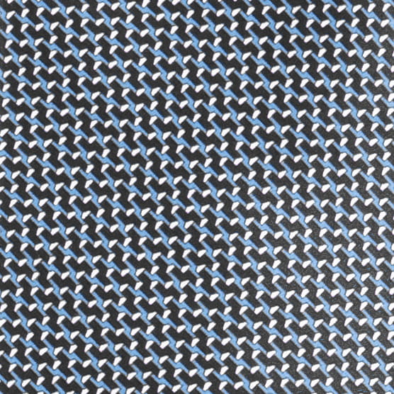 Black silk printed tie with a small pattern KST4037a.jpg
