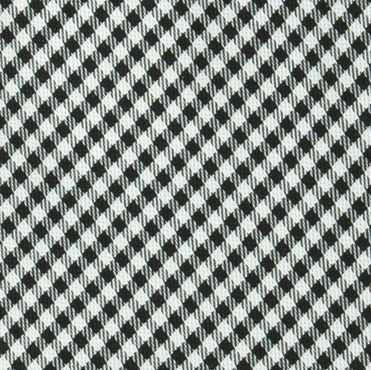 Black jacquard silk necktie in a fine check  KST4046a.jpg