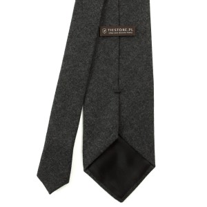 Dark gray wool flannel tie KWT4052a.jpg