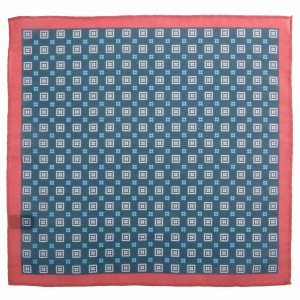 Navy blue pocket square with a geometric pattern PCS4064a.jpg
