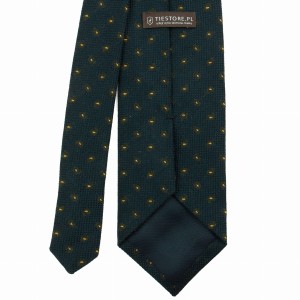 Navy blue woolen tie with a paisley pattern KWT4095b.jpg