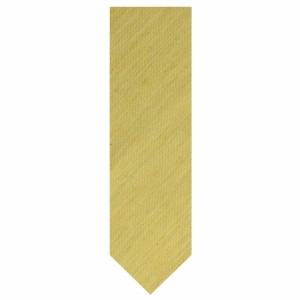 Silk and linen tie in gold color
