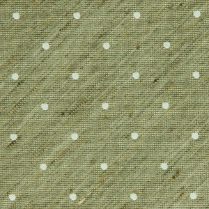 Khaki silk and linen tie with silver dots KSLT4114a.jpg