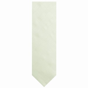Silver jacquard tie with a structured check pattern