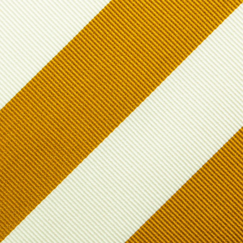 Silk jacquard tie with dark yellow and white stripes KST3707a.jpg