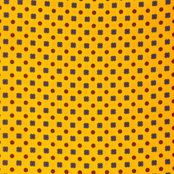 Yellow silk foulard with a small pattern FS4154a.jpg