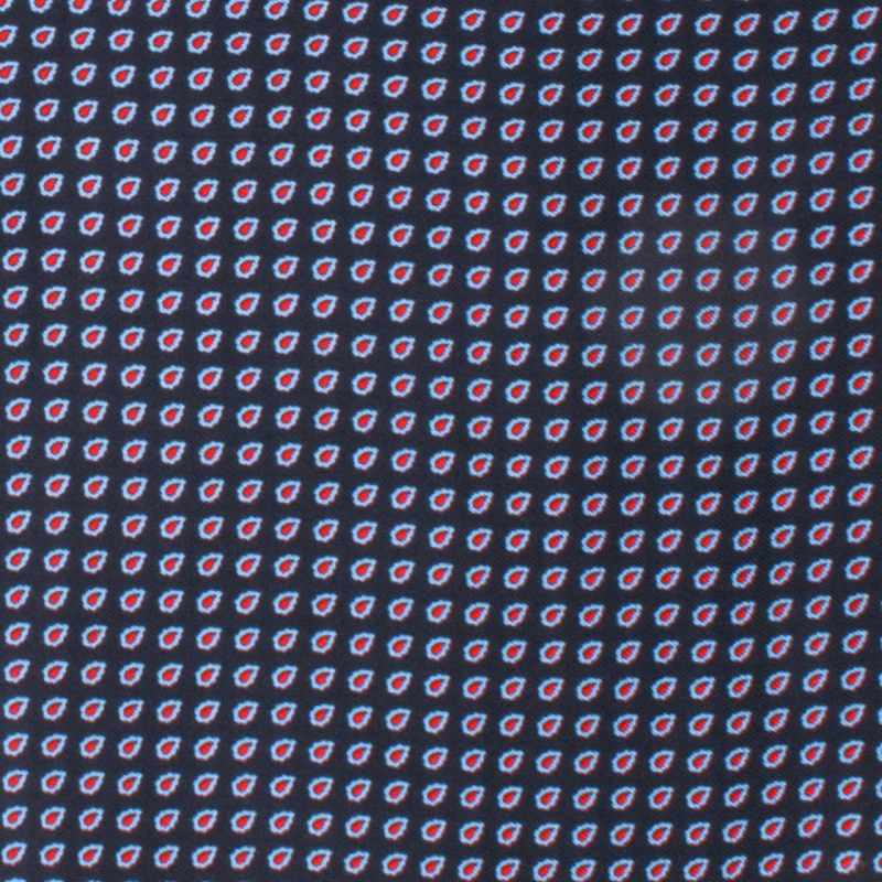 Navy blue silk foulard with a fine paisley pattern FS4143a.jpg