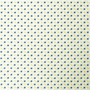 Cream tie with a small yellow and navy blue pattern KST4140a.jpg