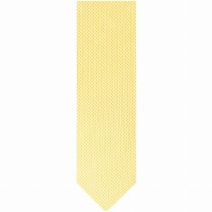Silk jacquard yellow houndstooth tie