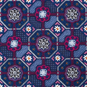 Printed silk tie with medallions KST4136a.jpg