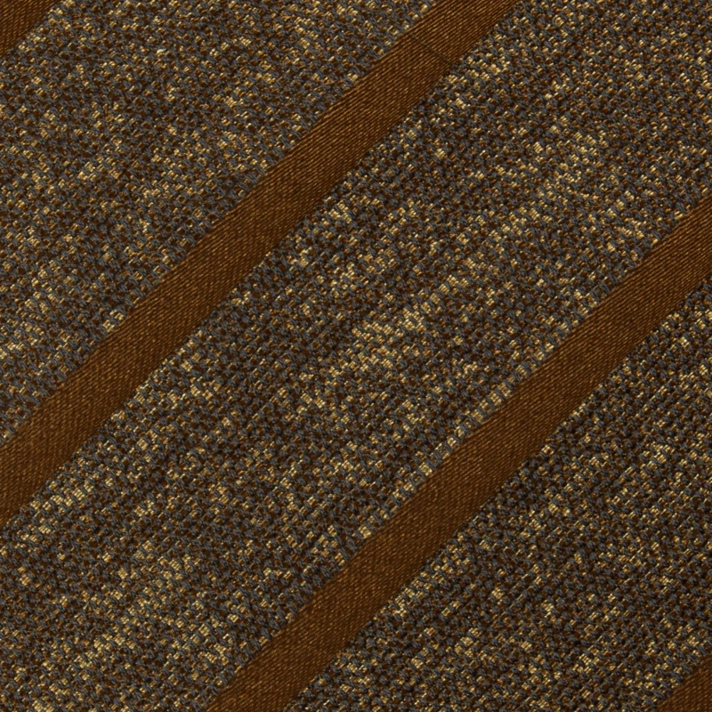 Brown and navy blue jacquard tie with brown stripes KST4192A.jpg
