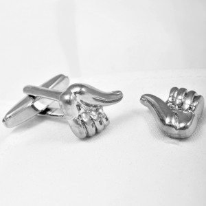 Cufflinks in the shape of a hand with a thumb up SP1502a.jpg
