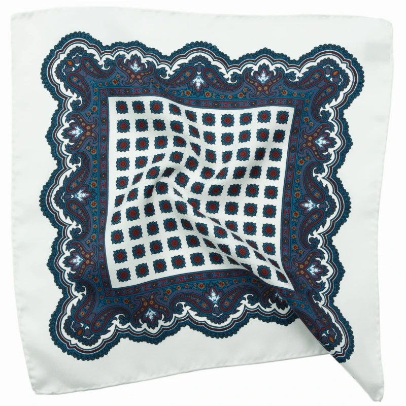 White silk paisley pocket square and medallions PST4214a.jpg