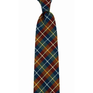 Silk grenadine  necktie with a colorful check pattern