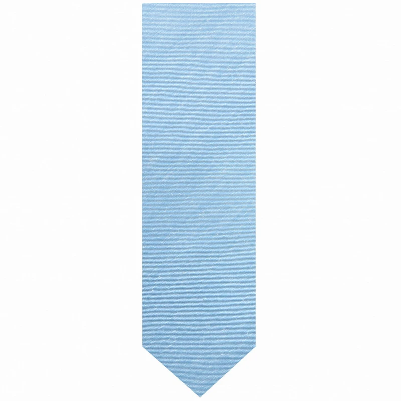 Blue cotton and silk tie