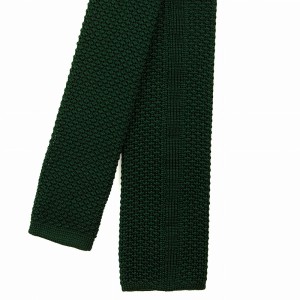 Bottle green knitted tie KST4177b.jpg