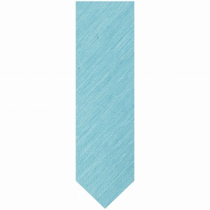 Blue linen tie