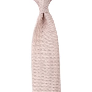 Pale pink silk grenadine ( garza fine ) tie