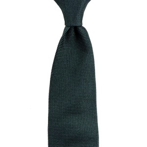 Dark green and navy grenadine tie