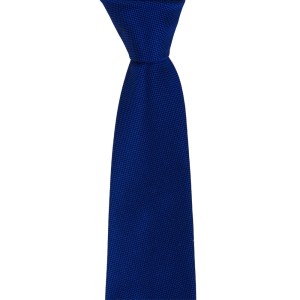 Dark blue silk tie