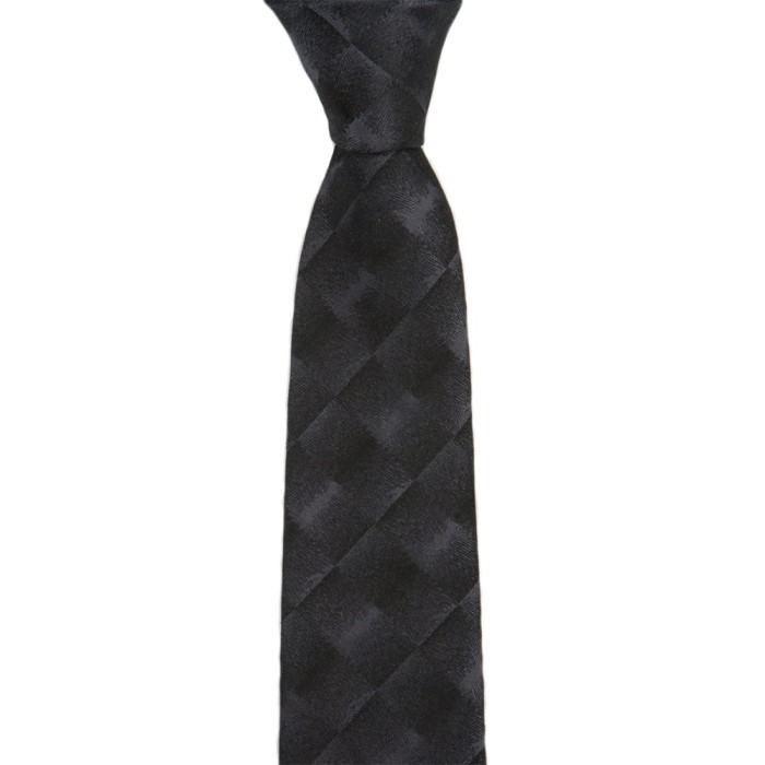 Black Gianfranco Ferré tie woven in shimmering squares
