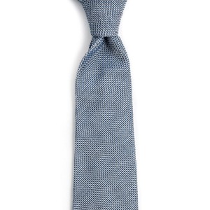 Blue melange grenadine tie