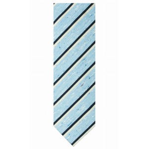 Blue tie made of silk shantung