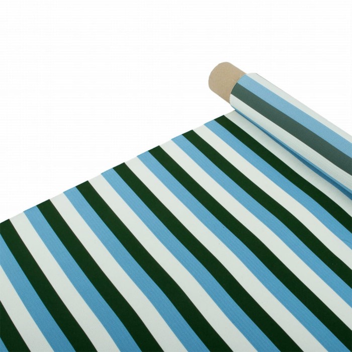 Silk jacquard tie with blue, green and cream stripes KST6267a.jpg