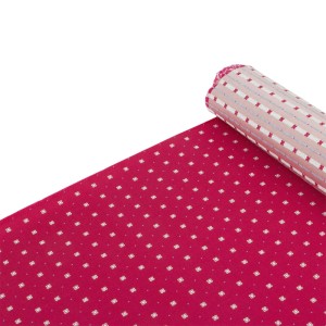Pink silk jacquard tie with tiny white flowers KST6269a.jpg
