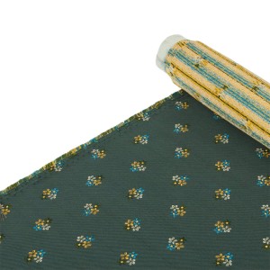 Steel silk jacquard tie with a floral pattern KST6272a.jpg