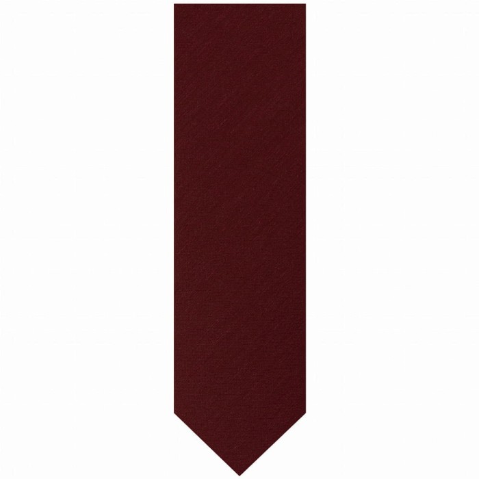 Burgundy linen tie