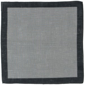 Black and white linen pocket square with houndstooth pattern PML1907a.jpg