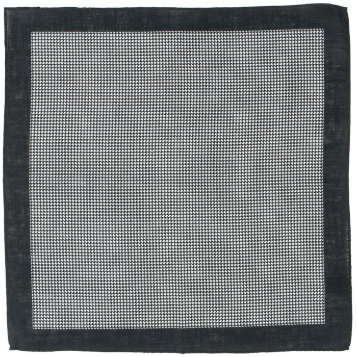 Black and white linen pocket square with houndstooth pattern PML1907a.jpg