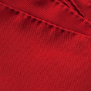 Red silk pocket square