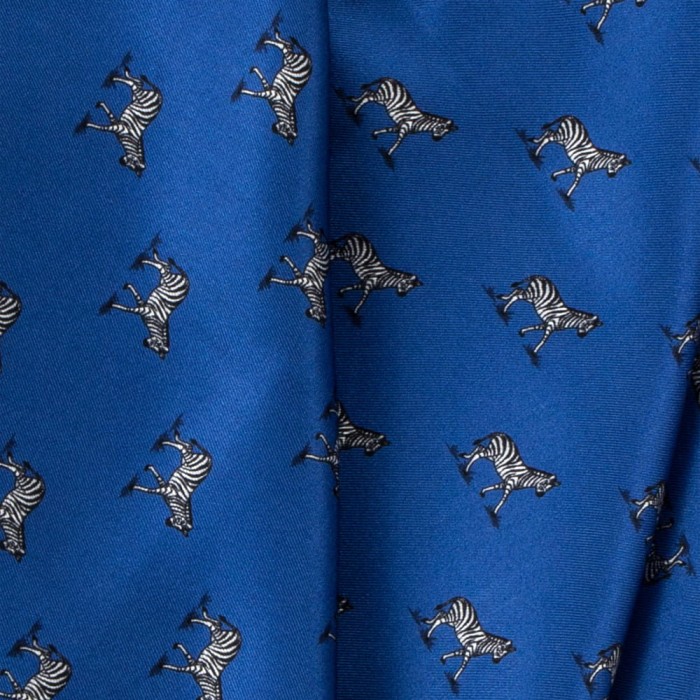 Blue silk zebra pocket square PS2064a.jpg