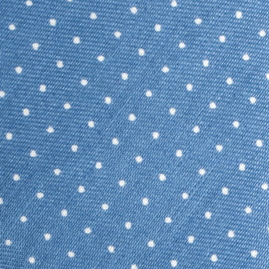 Blue silk and linen pocket square with white polka dots PSL2016a.jpg