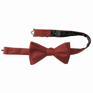 Red silk jacquard self-tying bow tie with a diamond structure MSNT156-A-11b.jpg
