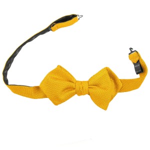 Yellow grenadine silk bow tie MSG618550a.jpg