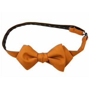 Mustard coloured silk bow tie MSG1533b.jpg