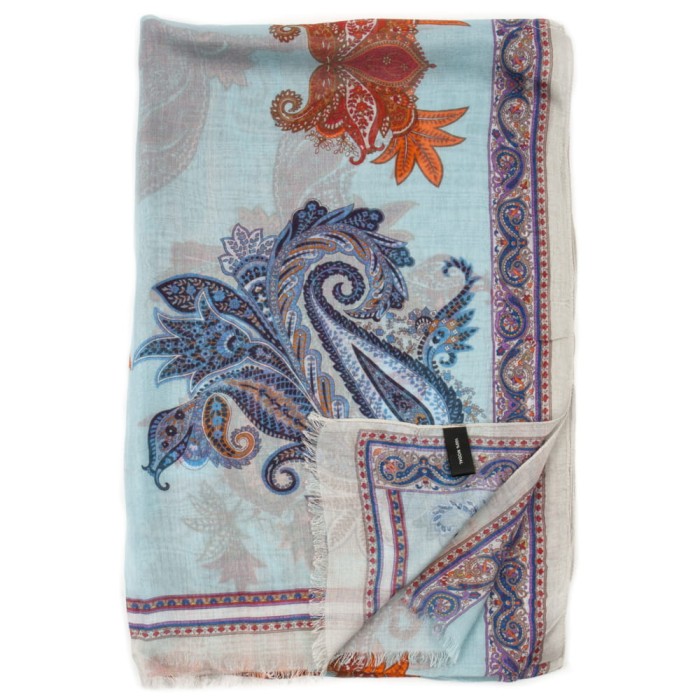 Light blue modal scarf with orange paisley SC0034a.jpg