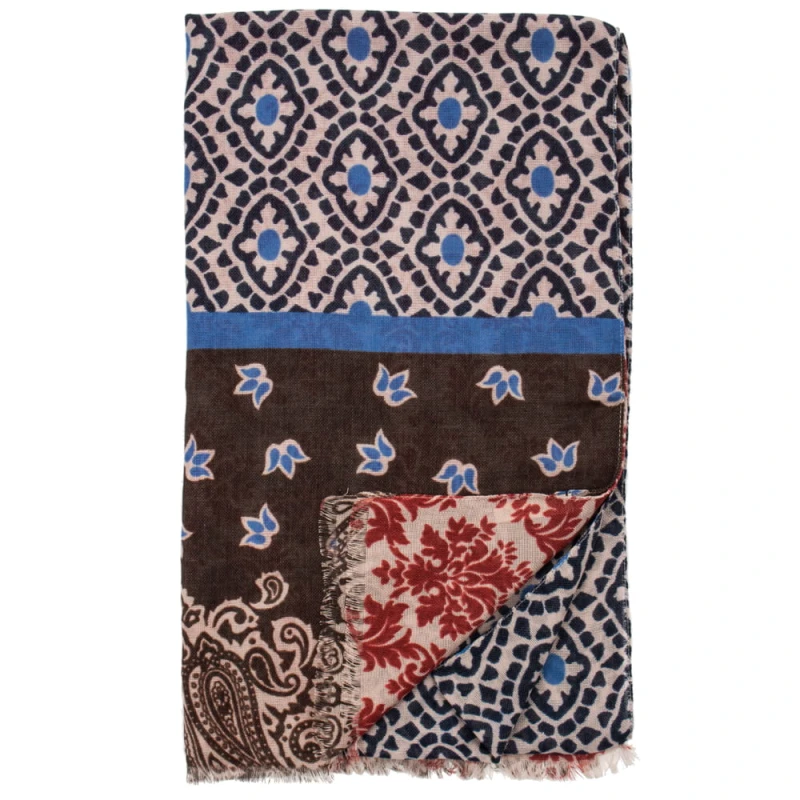 Beige scarf in various patterns SPV035a.jpg