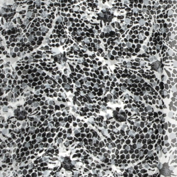 Silk chiffon shawl with black and white snake pattern AS0128a.jpg