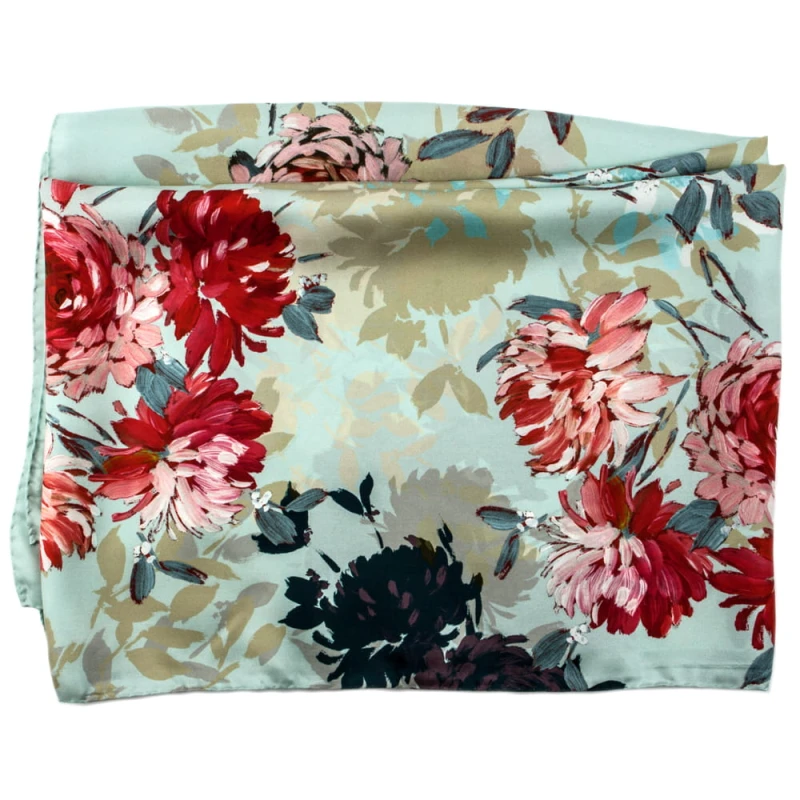 Light green silk scarf with a red floral pattern AS0134a.jpg
